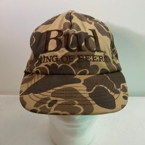 Bud king of beers snapbac camouflage Budweiser hat